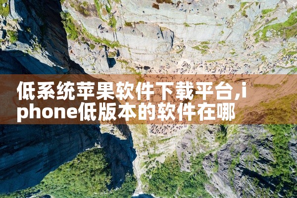 低系统苹果软件下载平台