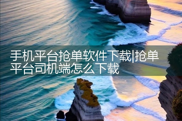 手机平台抢单软件下载